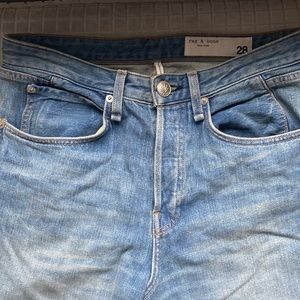 Rag and Bone Maya high rise ankle straight jeans size 28